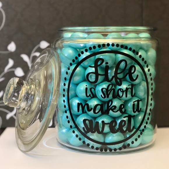 Apothecary Glass Jar | Cookie Jar | Candy Jar - Picture 2 of 2
